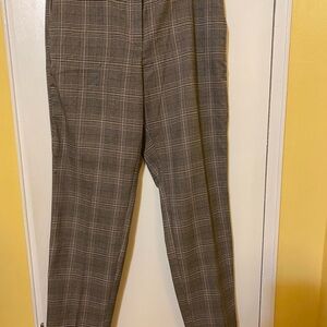 Women’s Plaid Tan Pants